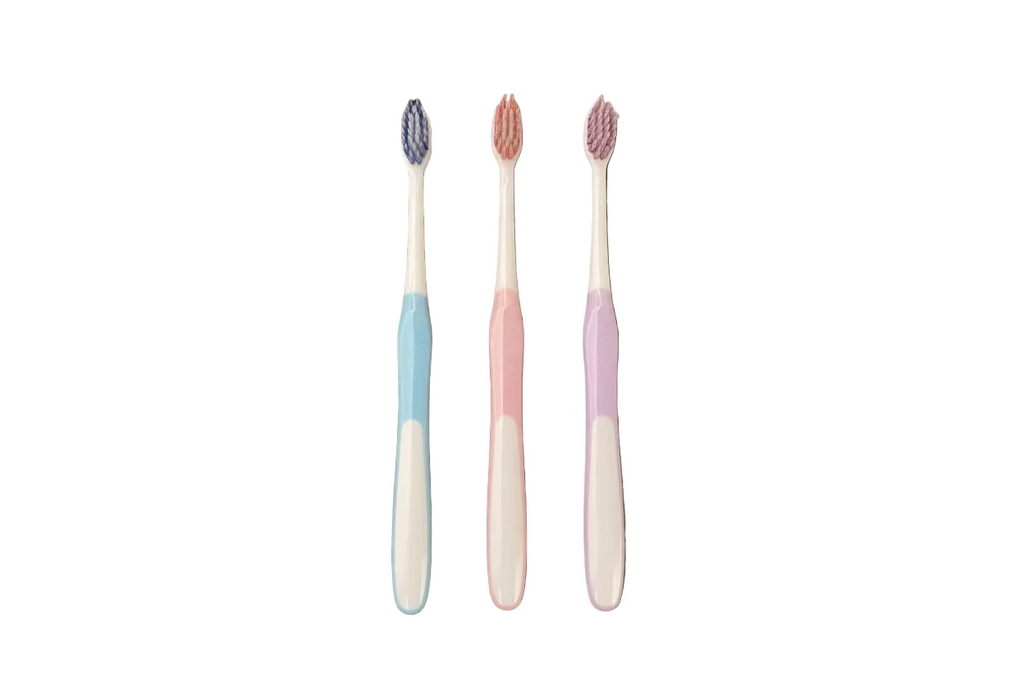 Bright Wave Compact Head Japanese Toothbrush 3pcs $4.99