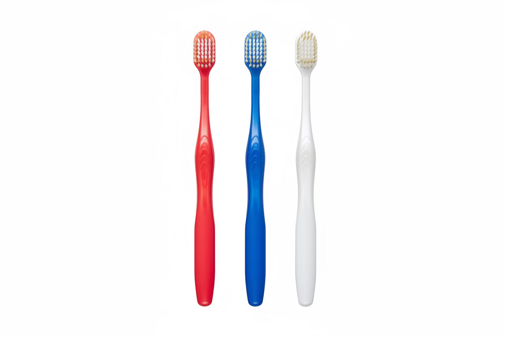 Bright Wave Wide Head Japanese Toothbrush 3pcs $6.99