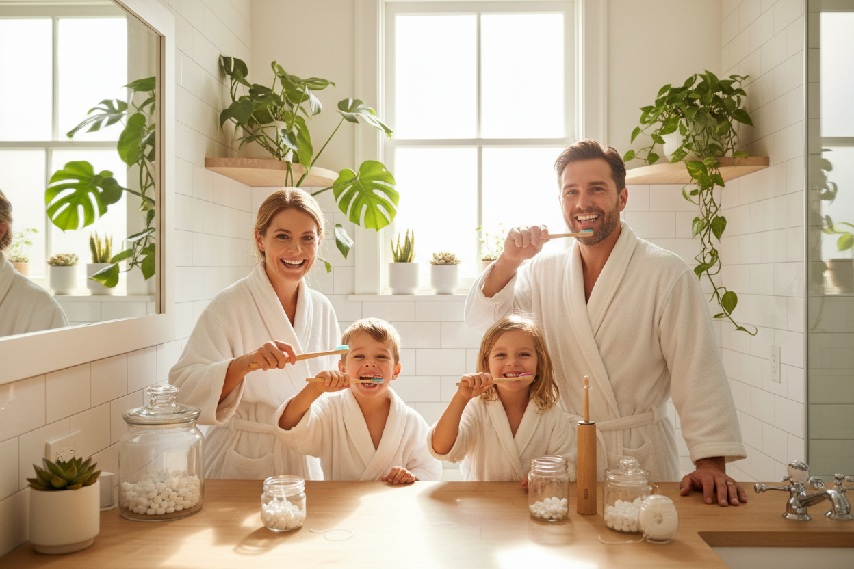Family oral care in green environment